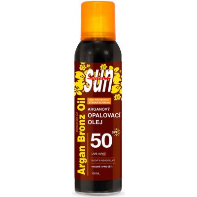 Suchý opalovací olej s BIO arganovým olejem SUN VITAL SPF 50 100 ml – Zboží Mobilmania