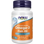 NOW Foods Omega-3 molekulárně destilované 30 softgel kapslí – Hledejceny.cz