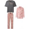 Esmara dámské pyžamo růžovo fialovo šedé