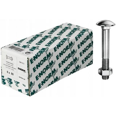 Zámkové šrouby DIN603 s maticí M12x300mm 10 Ks – Zboží Mobilmania