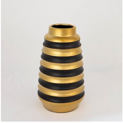 Eurolamp | Keramická váza 25x14 cm zlatá/černá | EU0502 – Hledejceny.cz