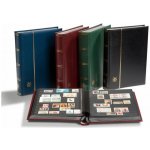 LEUCHTTURM Album na známky PREMIUM, A4, 64 černých stran POŠKOZENO !!! Barva: Černá – Zboží Živě