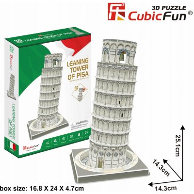 CubicFun 3D puzzle Šikmá věž v Pise 27 ks – Zbozi.Blesk.cz