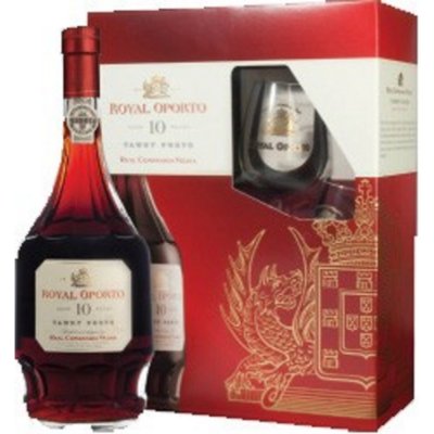 Royal Oporto 10y 20% 0,75 l (dárkové balení 2 sklenice) – Zboží Dáma