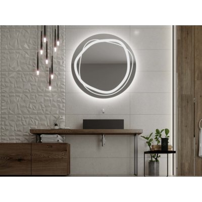 Artalo Kulaté LED zrcadlo C9 130 x 130 cm – Zboží Mobilmania