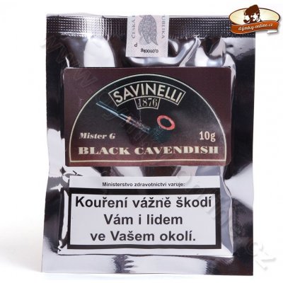 Savinelli Black Cavendish Mr. G 10 g – Zbozi.Blesk.cz