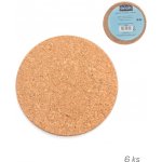 Orion Korkový podtácek kulatý 9.5cm 6 ks – Zboží Dáma