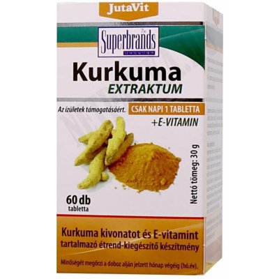 JutaVit Kurkuma + Vitamin E 60 ks – Hledejceny.cz
