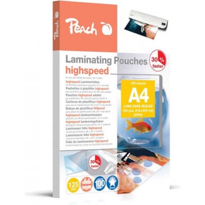 Peach PEACH laminovací fólie A4 - 100 ks, 125 mic, HIGHSPEED, PP525-22 – Zbozi.Blesk.cz
