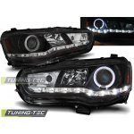 Tuning-Tec Přední čirá LED světla Mitsubishi Lancer VIII (2007 - 2010) - černé - Angel Eyes – Hledejceny.cz