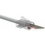 SOLARIX Univerzální EASY konektor RJ45 CAT6 UTP 8p8c na drát i licnu, 100ks SXRJ45-6-UTP-EASY | Zboží Auto