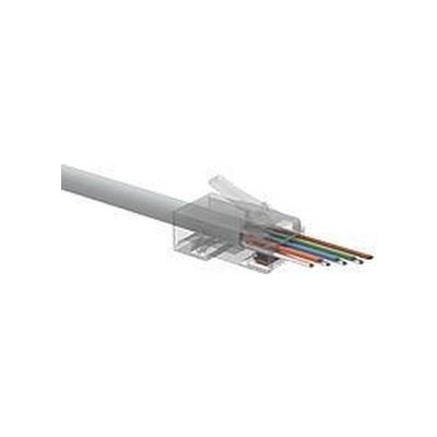 SOLARIX Univerzální EASY konektor RJ45 CAT6 UTP 8p8c na drát i licnu, 100ks SXRJ45-6-UTP-EASY | Zboží Auto