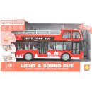 Lamps Autobus dvoupatrový vyhlídkový červený na baterie