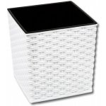 Lamela Květináč Juka 400 x 400 mm ratan bílý – Hledejceny.cz