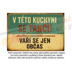Retro cedule - Kuchyně 4 - Plech - hliníkový sendvič / A3 (30x45cm) – Zboží Dáma
