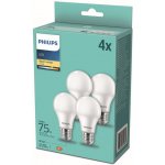 Philips žárovka LED klasik, 10W, E27, teplá bílá, 4ks – Zboží Živě