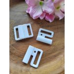 Zapínání plavkové šíře 20 mm plastové barva bílá – Zboží Dáma