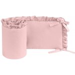 Infantilo Ochranný bavlněný mantinel s volánkem Růžová – Zboží Dáma