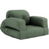 Křeslo Karup design sofa Hippo olive green 756 90x200 cm