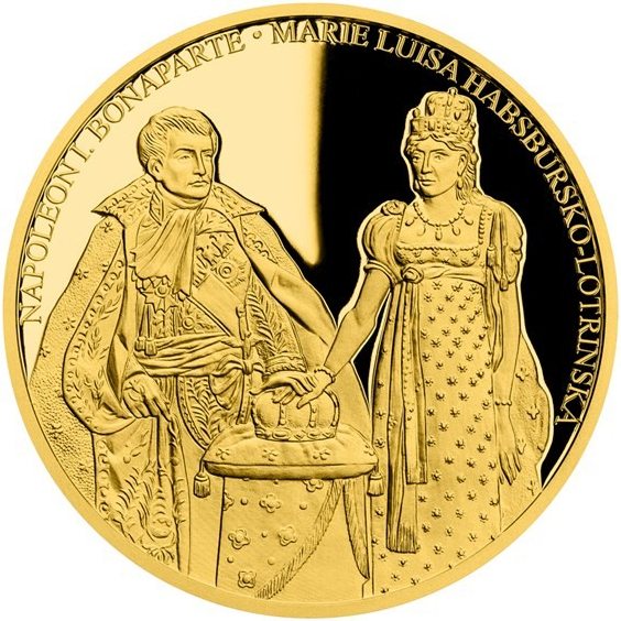 Česká mincovna Zlatá dvouuncová mince Napoleon I. Bonaparte a Marie Luisa Habsbursko-Lotrinská 62,2 g