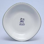 Suisse Langenthal Talíř hluboký - kočička, zelená linka, 22 cm, Dětský dekor Kamarádi – Hledejceny.cz