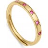 Prsteny Viceroy pozlacený prsten s růžovými zirkony Trend 9119A01