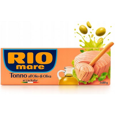 Rio Mare Tuňák v olivovém oleji konzerva 3 x 80 g – Sleviste.cz