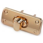 Sada zapínání na kabelky 17x43 mm - růžové zlato – Zboží Mobilmania