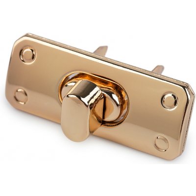 Sada zapínání na kabelky 17x43 mm - růžové zlato – Zboží Mobilmania