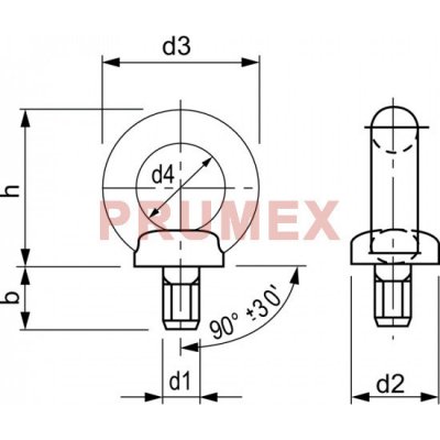 Šroub závěsný DIN 580 CE M30 pozink – Hledejceny.cz