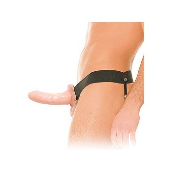 Fetish Fantasy For Him or Her Vibrating Hollow Strap On