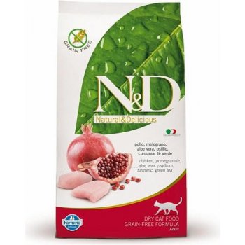 N&D Granule pro kočky Grain Free Adult Chicken & Pomegranate 10 kg