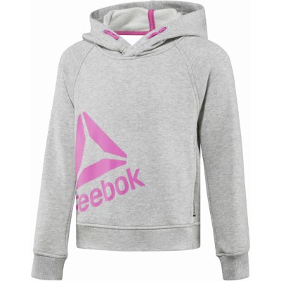 Reebok Essentials Pulover Hoodie šedá – Zboží Mobilmania