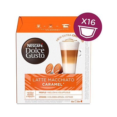 Nescafé Dolce Gusto kávové kapsle latte macchiatto caramel 3 x 16 ks – Hledejceny.cz