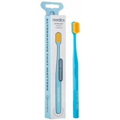 Nordics Prémiový zubní kartáček 12000 Ultra soft Modrý – Sleviste.cz