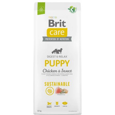 Brit Care Dog Sustainable Puppy Chicken+Insect 12 kg (expedujeme do 48 hod. externí sklad)