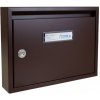 Poštovní schránka Poštovní schránka E-01 paneláková - pro zazdění s orámováním - lakovaná - RAL 8017 STR. - HNĚDÁ ČOKOLÁDOVÁ