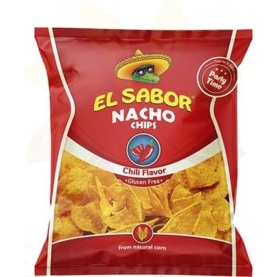 El Sabor Bezlepkový Nachos chips s chilli 225g – Zboží Mobilmania