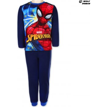 Setino dětské chlapecké pyžamo Spiderman tm. modrá