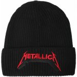 beanie čepice Metallica Red Logo Shadow černá ROCK OFF METBEAN08B – Hledejceny.cz