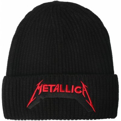 beanie čepice Metallica Red Logo Shadow černá ROCK OFF METBEAN08B – Hledejceny.cz