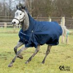 Horze Deka výběhová AVALANCHE FLEECE Modrá – Zboží Dáma