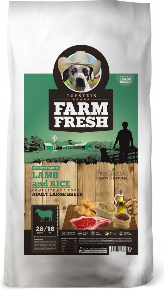 Topstein Farm Fresh Lamb & Rice Adult Large Breed 2 kg