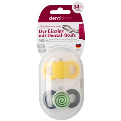 Dentistar Day & Night Soother denní a noční dudlík žlutá – Zboží Dáma