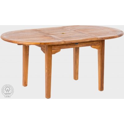 FaKOPA ELEGANTE oválný rozkládací stůl z teakového dřeva – Zboží Mobilmania