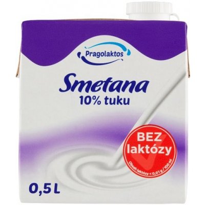 Pragolaktos Smetana 10% bez laktózy 500 ml – Zboží Dáma