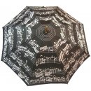 Deštník Blooming Brollies Black Music Notes deštník holový černý