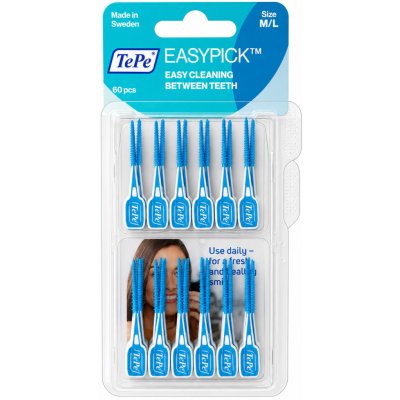 TePe EasyPick M/L mezizubní párátka Blue 60 ks – Hledejceny.cz