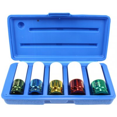 Condor 100-02752 hlavice nástrčné 1/2", 6ti hran 15 - 22 mm, prodloužené, tvrzené, na Alu kola, sada 5 dílů – Zboží Dáma