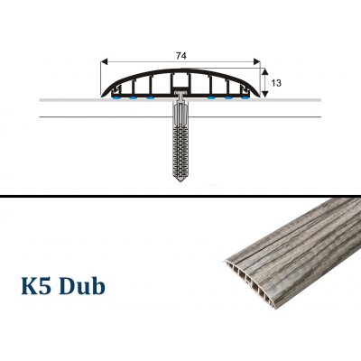 Midas Volta přechodová Dub K5 74 mm 1 m – Zboží Mobilmania